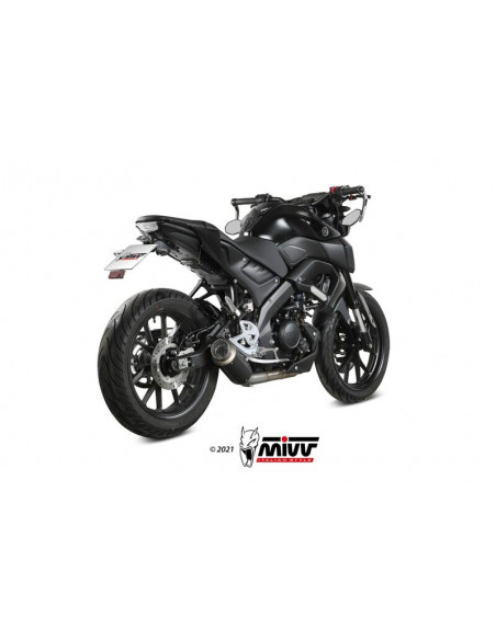 Ligne complète MIVV GP Pro acier inoxydable noir - Yamaha MT 125