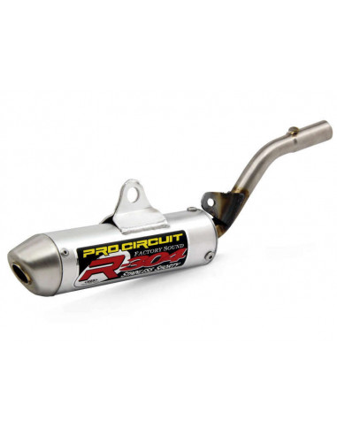 Silencieux PRO CIRCUIT R-304 Euro alu brossé/casquette inox Kawasaki KX85