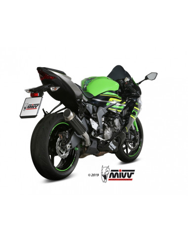 Silencieux MIVV MK3 carbone/casquette inox Kawasaki ZX6R 636
