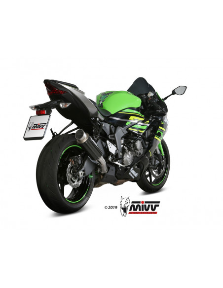 Silencieux MIVV MK3 carbone/casquette inox Kawasaki ZX6R 636