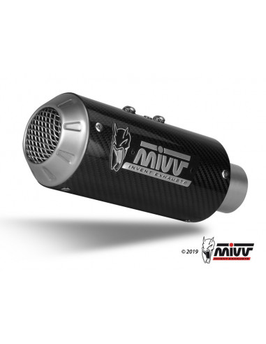 Silencieux MIVV MK3 carbone/casquette inox Kawasaki ZX6R 636