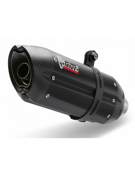 Silencieux MIVV Suono Steel Black/casquette carbonne Kawasaki Z900