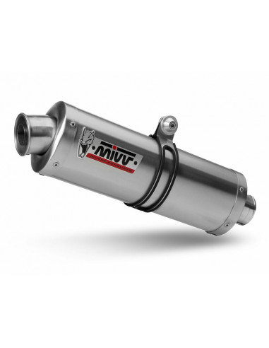 Silencieux MIVV Oval acier inox/casquette inox Suzuki