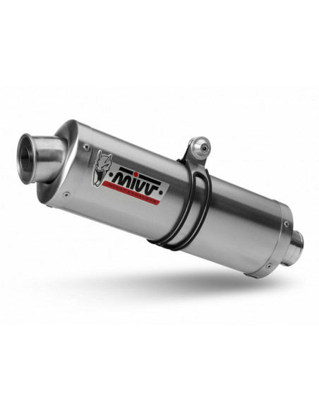 Silencieux MIVV Oval acier inox/casquette inox Suzuki