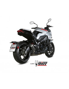 Silencieux MIVV MK3 carbone/casquette inox Suzuki GSX-S1000 2