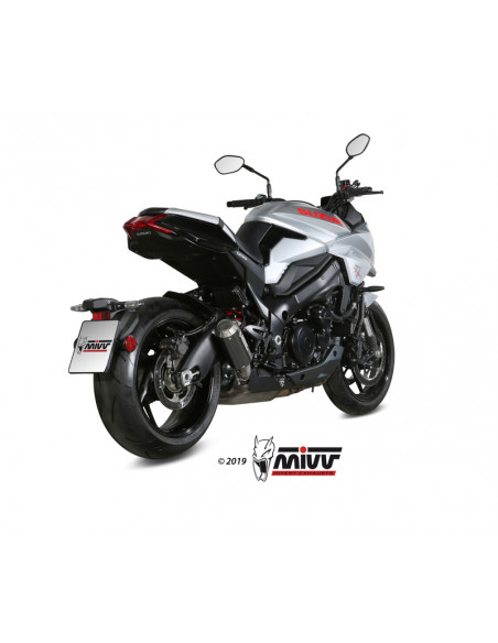 Silencieux MIVV MK3 carbone/casquette inox Suzuki GSX-S1000