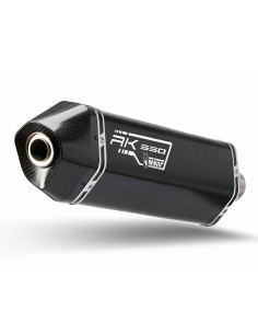 Silencieux MIVV Speed Edge Black inox noir/casquette carbone Kymco AK 550 2