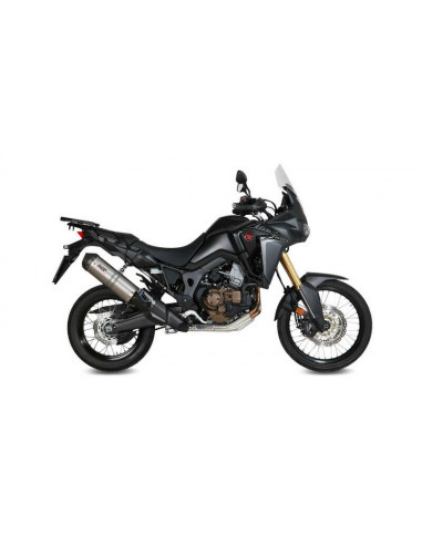 Silencieux MIVV Oval Carbon Cap titane Honda CRF1000L Africa Twin