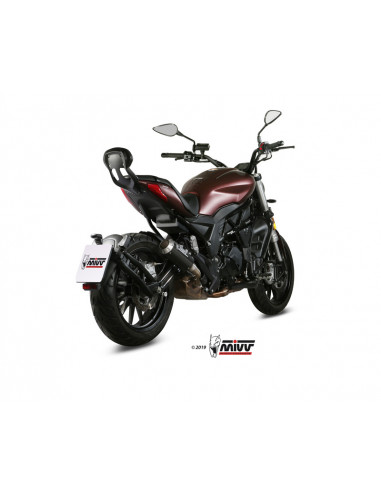 Silencieux MIVV MK3 carbone/casquette inox Benelli 502C