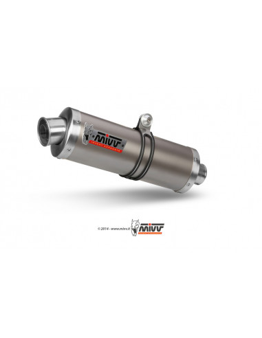 Silencieux MIVV Oval Classic titane Honda XRV750 Africa Twin