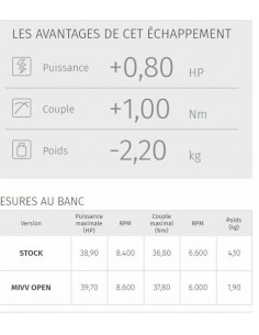 Silencieux MIVV GP Carbone casquette inox Honda CB500F 2