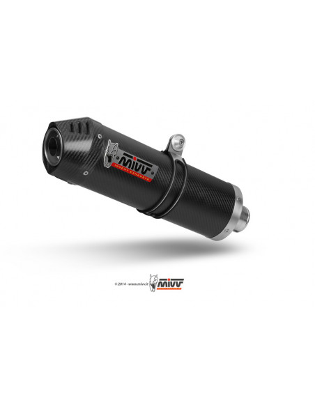 Silencieux MIVV Oval Carbon Cap carbone Suzuki Gladius SFV 650