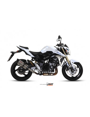 Silencieux MIVV Suono inox/casquette carbone Suzuki GSR 750