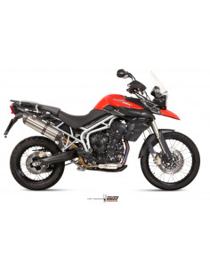 Silencieux MIVV Suono inox/casquette carbone Triumph Tiger 800 2