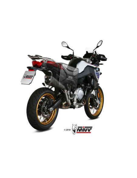 Silencieux MIVV Delta Race inox/casquette carbone BMW F850GS