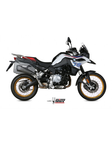 Silencieux MIVV Delta Race inox/casquette carbone BMW F850GS