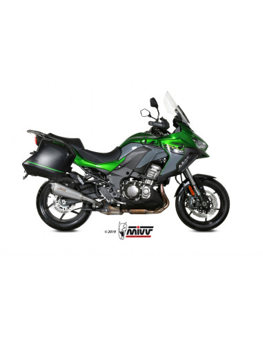 Silencieux MIVV Delta Race inox/casquette carbone Kawasaki Versys 1000