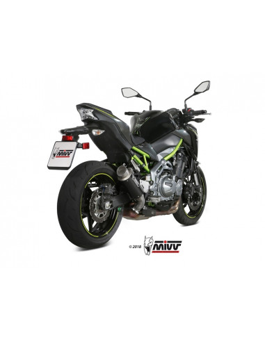 Silencieux MIVV GP-Pro carbone/casquette inox Kawasaki Z900