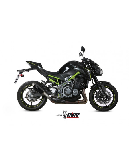 Silencieux MIVV GP-Pro Steel Black/casquette inox Kawasaki Z900