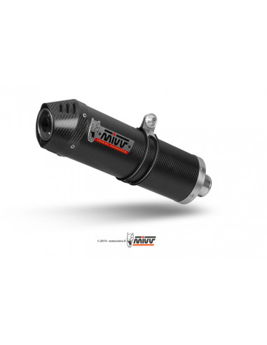 Silencieux MIVV Oval Carbon Cap carbone BMW F800R