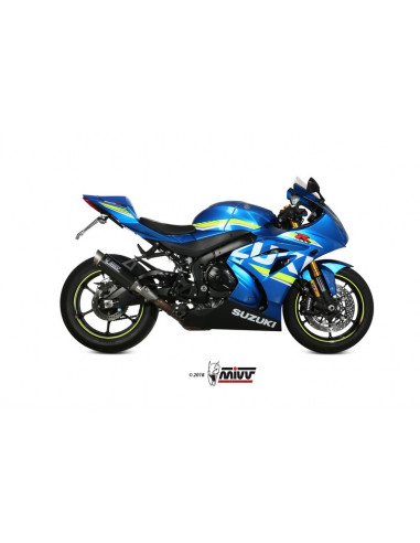 Silencieux MIVV GP-Pro Steel Black/casquette inox Suzuki GSXR1000