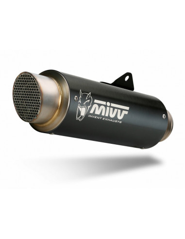Silencieux MIVV GP Pro inox noir/casquette inox Kawasaki Z900RS