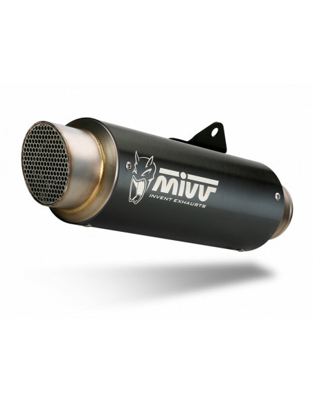 Silencieux MIVV GP Pro inox noir/casquette inox Kawasaki Z900RS