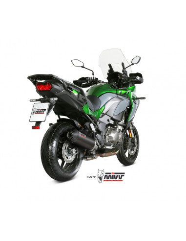 Silencieux MIVV Oval carbone/casquette carbone Kawasaki Versys 1000