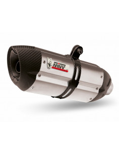 Silencieux MIVV Suono inox/casquette carbone Honda CB500F 2