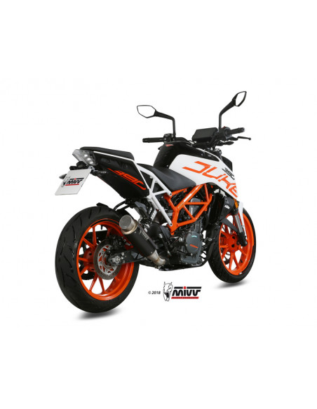 Silencieux MIVV GP Pro inox noir KTM Duke 125/390