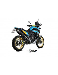 Silencieux MIVV Dakar Slip-On acier inoxydable noir - Yamaha Ténéré 700 19-22 2