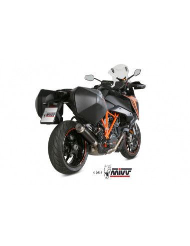 Silencieux MIVV Dakar Slip-On acier inoxydable noir - KTM 1290 Superduke GT