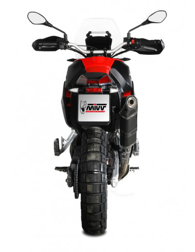 Silencieux MIVV Speed Edge Slip-On acier inoxydable noir - Aprilia Tuareg 660