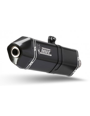 Silencieux MIVV Speed Edge Slip-On acier inoxydable noir - Aprilia Tuareg 660