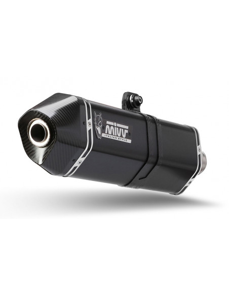 Silencieux MIVV Speed Edge Slip-On acier inoxydable noir - Aprilia Tuareg 660