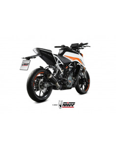 Silencieux MIVV MK3 Slip-On acier inoxydable noir - KTM 125 / 390 Duke 2