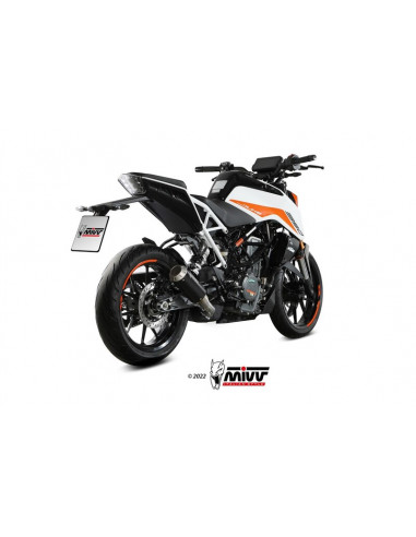 Silencieux MIVV MK3 Slip-On acier inoxydable noir - KTM 125 / 390 Duke