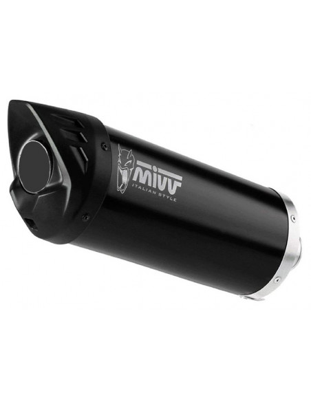 Silencieux MIVV universel Mover acier inoxydable noir - Côté droit