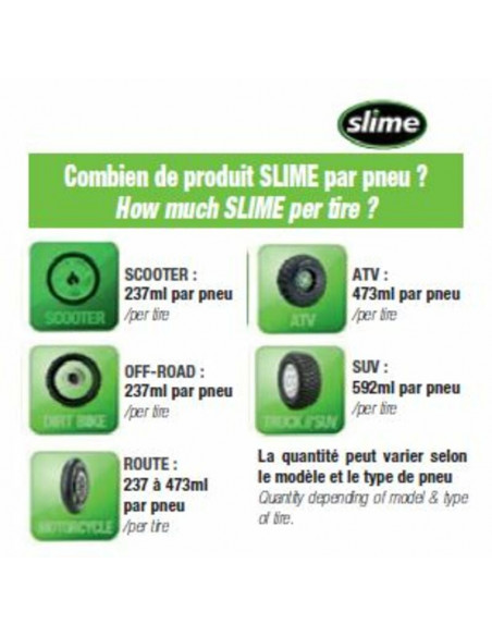 Préventif crevaison SLIME Tubeless 950ml