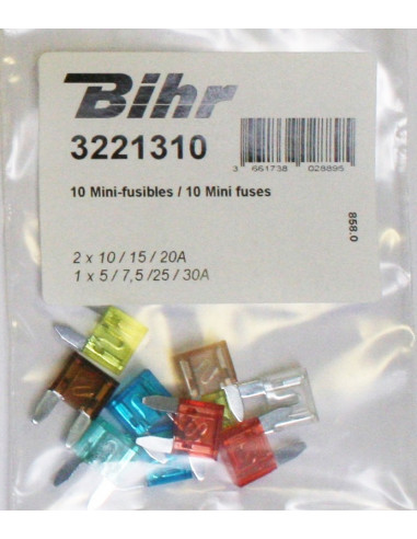 Mini-fusibles BIHR 10pcs