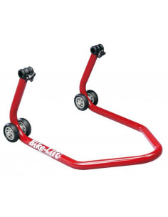 Béquille arrière universelle BIKE LIFT rouge avec supports en "V"