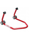 Béquille arrière universelle BIKE LIFT rouge avec supports en "V"