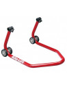 Béquille arrière universelle BIKE LIFT rouge avec supports caoutchouc en "L"