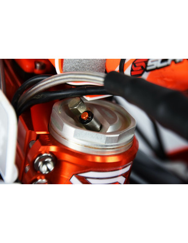 Purgeur de fourche SCAR orange M4x0,7mm fourches WP/Marzocchi/Öhlins