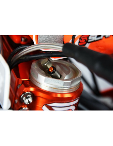 Purgeur de fourche SCAR orange M4x0,7mm fourches WP/Marzocchi/Öhlins