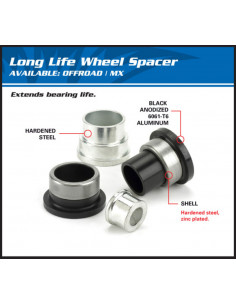 Kit entretoise de roue avant ALL BALLS - Honda CR125R/CR250R/CR500R 2