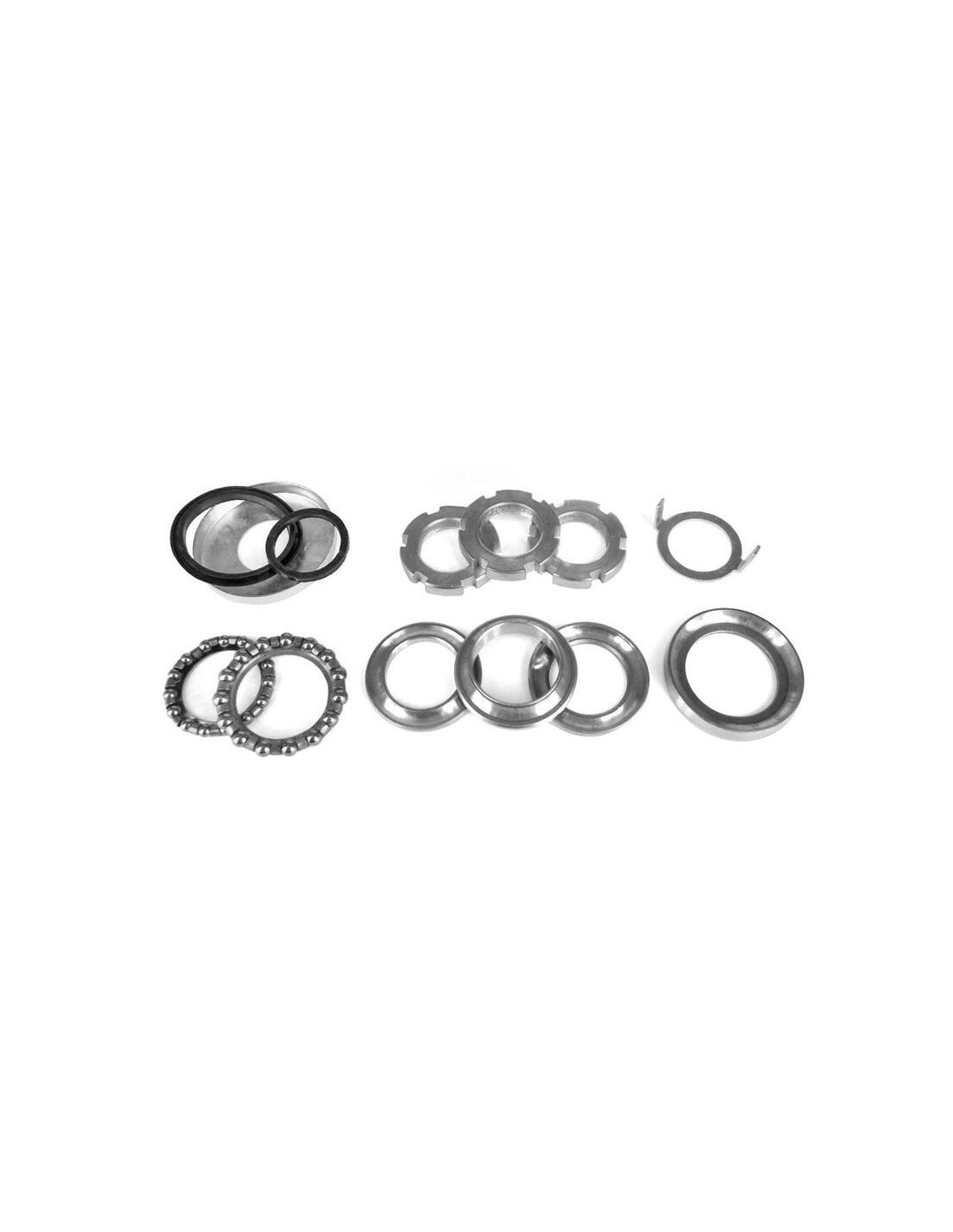 Jeu De Direction à Roulements Pour Vélo (VTT, Route) - Remplacement Facile Et Silencieux, Durable