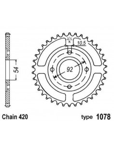 Couronne B1 acier standard - 420