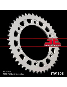 Couronne JT SPROCKETS aluminium ultra-light 1308 - 520