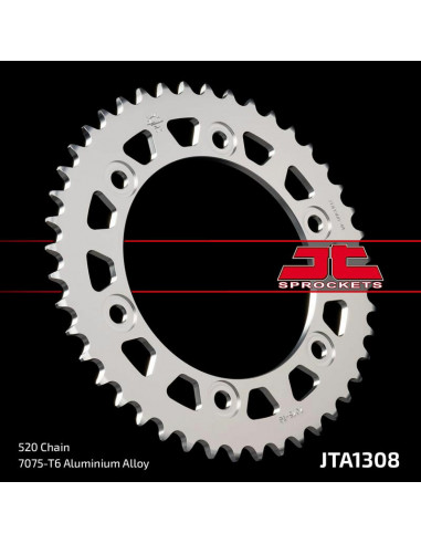 Couronne JT SPROCKETS aluminium ultra-light 1308 - 520